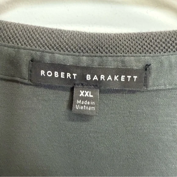 Robert Barakett Polo Shirt Mens XXL Gray Short Sleeve - Picture 5 of 12
